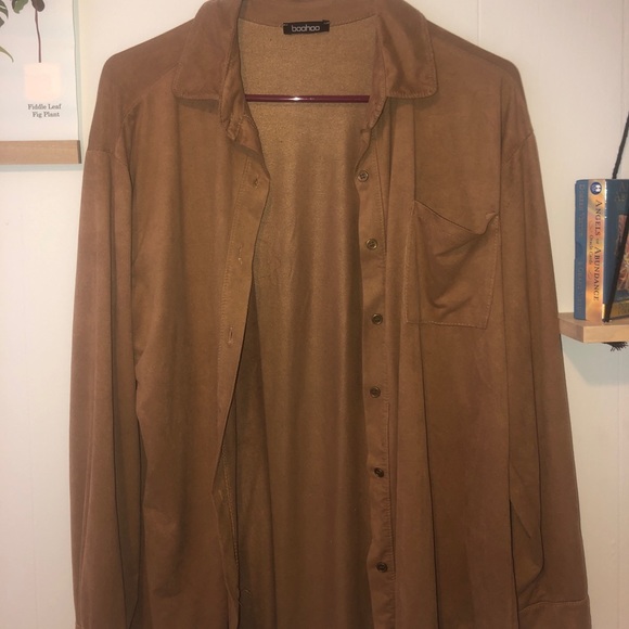 suede button-up - Picture 1 of 4